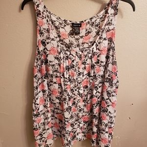 Skull & Roses Torrid Sheer Top